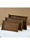 صينية تقديم راتان خشب Rattan Wood Serving Tray