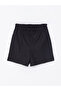 LCW Women's Shorts with Elastic Waistband, Plain Linen Blend - 6