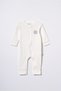 100% Organic Cotton , Rib Knit Zippered Baby Rompers–Little Prince Printed Long Sleeve, Newborn and Infant - 2