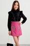 Girl's Pink Skirt Set with Crystal Stone Heart Figure - 2