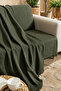 Cotton Pieces of Premium Multi-Purpose Sofa Cover Soft-Textured Fringed 180X300 cm - 3