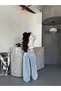 Trend Öze Tulle Asari̇m Super Wide Leg Tü Tulle R Sheer Etay Palazzo Jean Denim Pants - 5