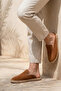 Men's Terra Handmade Tan Faux Leather Powder Espadrilles Slipper - 2