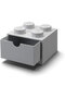 LEGO Desk Drawer 4 , storage box (grey, knobs) - 2