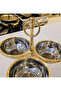 Classic Stand-Up Stainless Steel 3-Piece Snack Bowl with Gold Details - 4