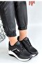 Geja Black Leather Laced White Sole Sports Shoes - 4