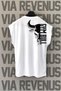 Gym Bull Shoulder Back Printed Zero Sleeve 100% Cotton Sports Tshirt
