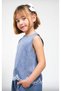 Limi̇ Girl Child Yu Soft-Textured Flow Detailed Loose Pants Blouse Set - 2