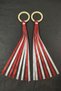 2 Pairs Red White Gymnastics Dance Performance Ribbon Pompoms Activity Event April 23 May 19 - 4