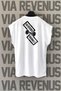 Via Revenus Originals Back Printed Zero Sleeve 100% Cotton Sports Tshirt