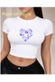 White Babby Tee Butterfly Heart Special Design