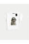 White Babby Tee Stone Patterned Cats Special Design - 2