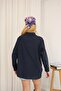 Women's Linen Oversized Shirt, Long and Comfortable Cut, Pocketed Buttons, Stylish Model Suitable for Hijab Combination. - 3