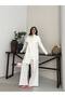 Women's Cape Shawl Detailed Design Jacket Trousers Suit