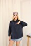 Women's Linen Oversized Shirt, Long and Comfortable Cut, Pocketed Buttons, Stylish Model Suitable for Hijab Combination. - 2