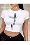 White Babby Tee Half-Face Custom Design