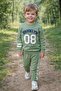 Boy's Transitional Tracksuit Set Sweatshirt Bottoms Cotton Pieces Two Yarns Casual Combination 2-3-4-5 Years Old