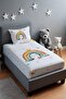Smiling Rainbow Patterned Bedspread and Pillowcase - 2