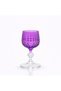 Purple Crystal Footed Luxury Glass with Vintage Cut Design for Water, Coffee, Side Drinks, Cocktail Presentation – - 2