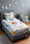 Colorful Planets Patterned Bedspread and Pillowcase - 2