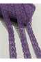 Purple Narrow Edge Guipure Lace - 3