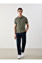 Polo Neck Tight Slim Pique Men's T-Shirt - 2