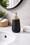 Stylish Bamboo Ceramic Liquid Soap Dispenser Decorative Bathroom & Kitchen Soap Dispenser 20 cm - 2