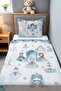 Winter Tale Patterned Single Baby Kids Piqué Set - 2
