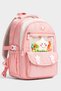 Rlx-1940 Set of 3 Children's Primary School Lunch Box Bag with Pen Holder Lunch Box Bag S Backpack Pink - 2