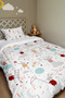 Sleepy Rabbits Patterned Single Duvet and Pillowcase