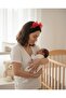 Maternity Crown - Red Organza Design with Large Bow - Maternity Accessory for Hospital Discharge - 3