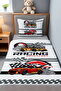 Speed Passion Patterned Single Baby Kids Piqué Set - 2