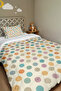 Colorful Dots Patterned Single Duvet and Pillowcase