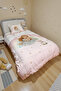 Sleeping Beauty and Her Rabbit Patterned Single Duvet and Pillowcase - 3