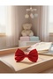 Maternity Crown - Mother's Crown with Red Satin Bow - Mevlid Special Design Hair Accessory - 2