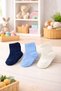 Organic Cotton Unisex 3-Piece Boxed Premium Baby & Kids Socks - 2