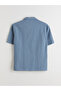 Nevavm Comfortable Fit Resort Collar Short Sleeve Men's Shirt with Difference - 6