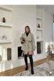 Women's Short Trench Coat with Pockets Belted Wind Cover New Season Outerwear - 4