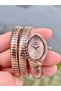 Snake Watch Model-Women's Wristwatch, 3Atm Waterproof ,Rose Color Steel Band - 3