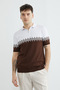 Half Zip Polo Collar Knitwear T-Shirt - 4