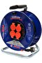 25m Heavy Duty Industrial Extension Cable Reel, 4-Socket Electric Power Line Extender with Ga - 2