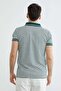 Striped Polo Neck T-Shirt - 8