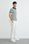 Striped Polo Neck T-Shirt - 2