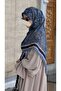 Cotton Pcs Soft Minâ Pattern Scarf-Navy Blue - 4