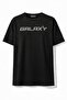 Unisex Oversized Black Galaxy Glitter Stone T-Shirt