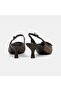 Women's Brown Adjustable Buckled Pointed Toe Evening Dress Shoes - 6