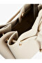 Faux Leather Ruched Metal-Accented with Straps Crossbody Bag - 5