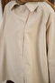 Women's Shirt Collar Buttoned Slim Short Trench Coat Stone - 6