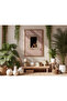One Piece Living Room Office Decor Painting Calm Summer Window View - 2