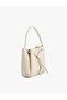 Faux Leather Ruched Metal-Accented with Straps Crossbody Bag - 3